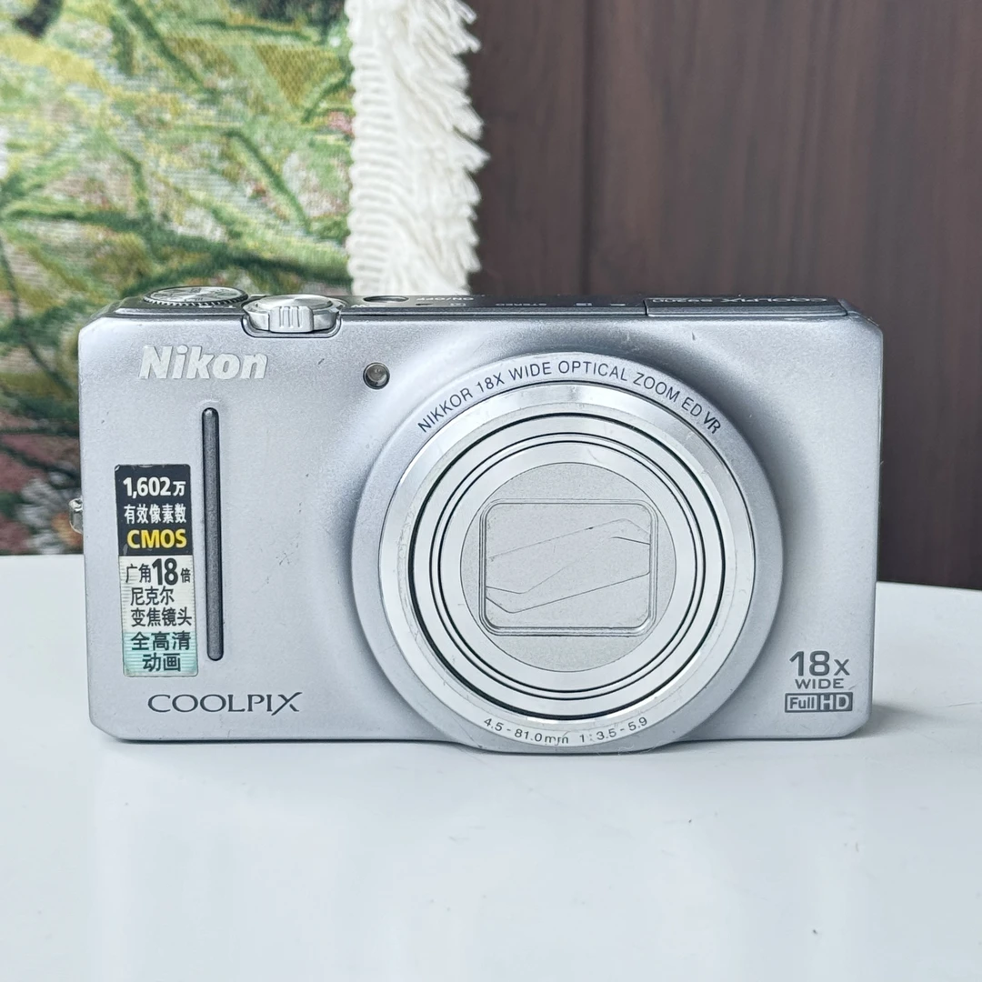 9新 Nikon/尼康 s9200银色1602w像素18x光学变焦ccd数码相机