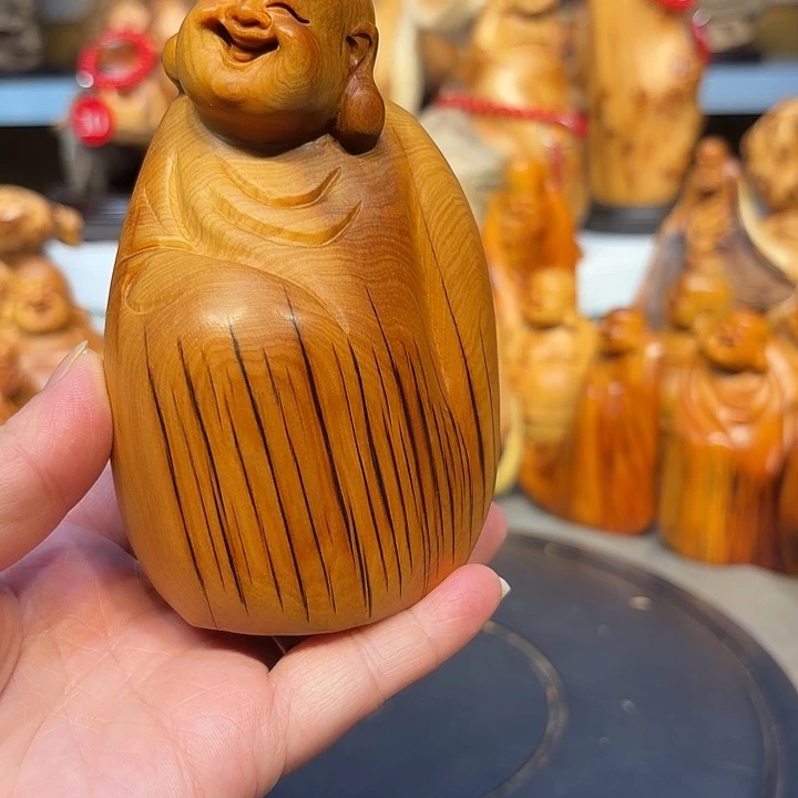 柏木太行崖柏弥勒佛