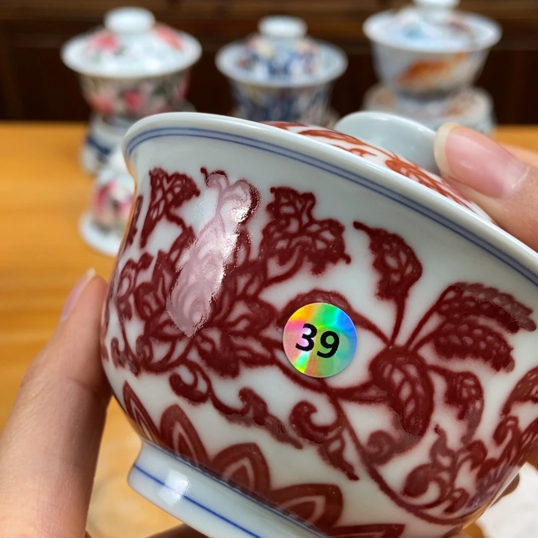 手绘现代茶具非古董