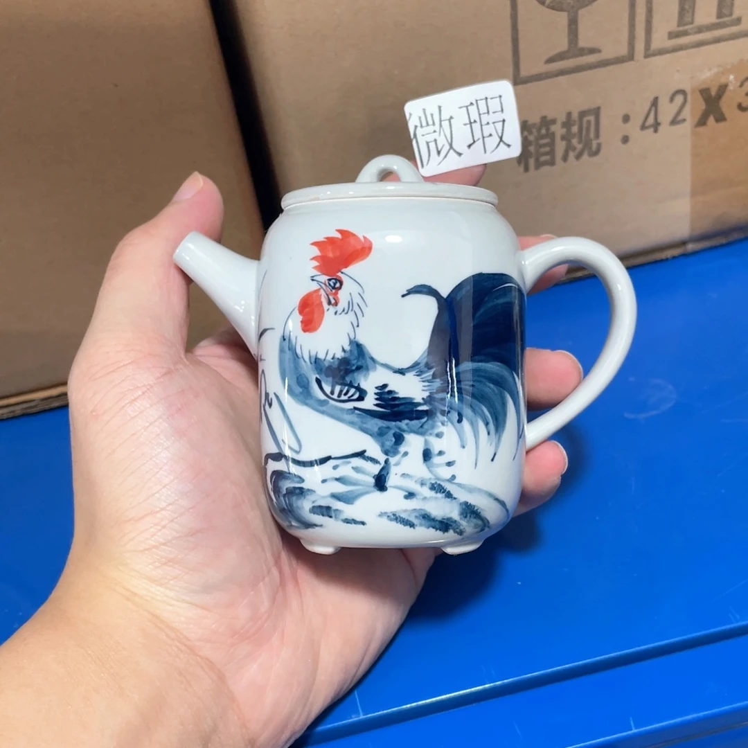 釉下彩纯手会微瑕