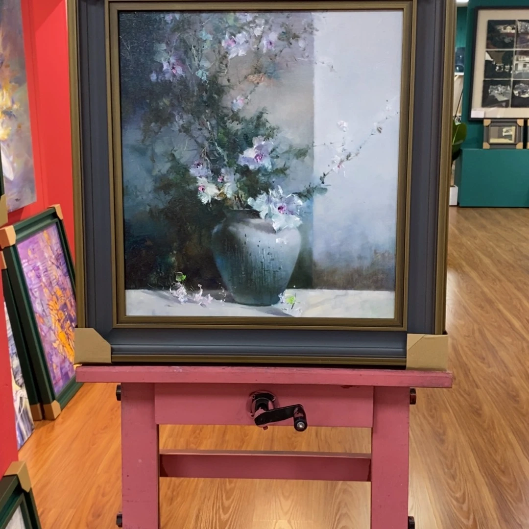 油画麦子老师花卉作品