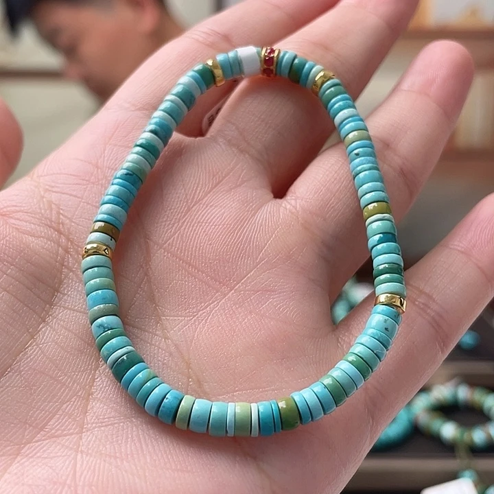 18K金镶嵌绿松石珠宝奇石