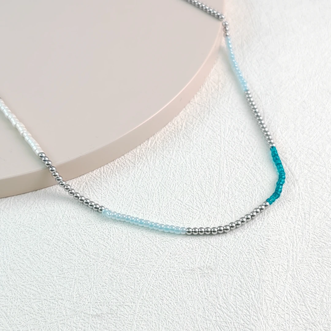 XUPING/旭平首饰 不锈钢亚克力项链 春日焕新气质 GDJ T001059435