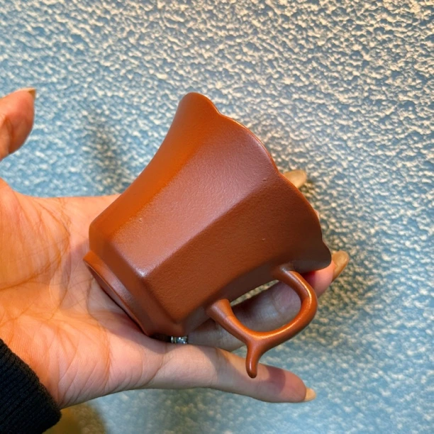 朱泥大红袍海棠杯手工