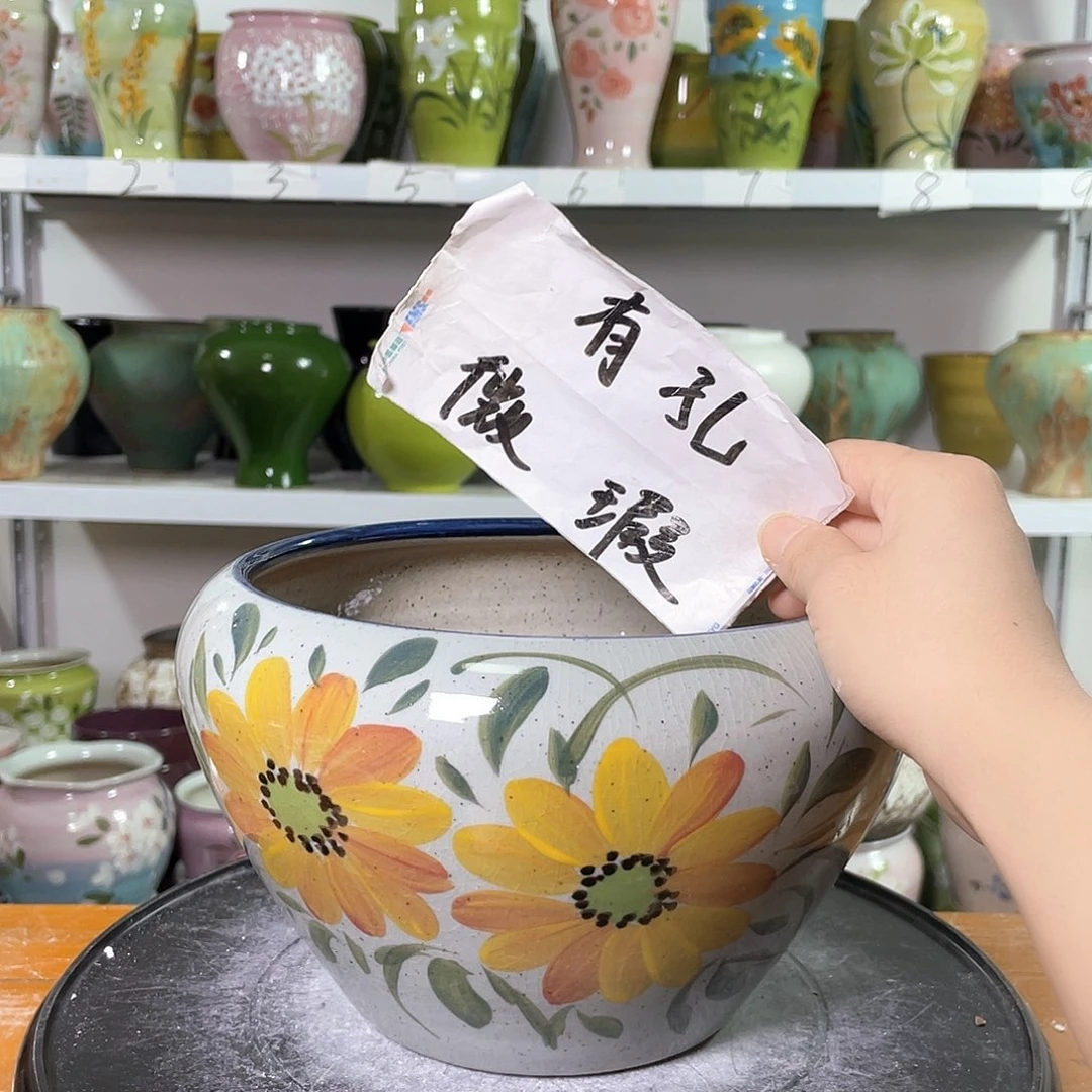 景德镇陶瓷花盆花器暇256