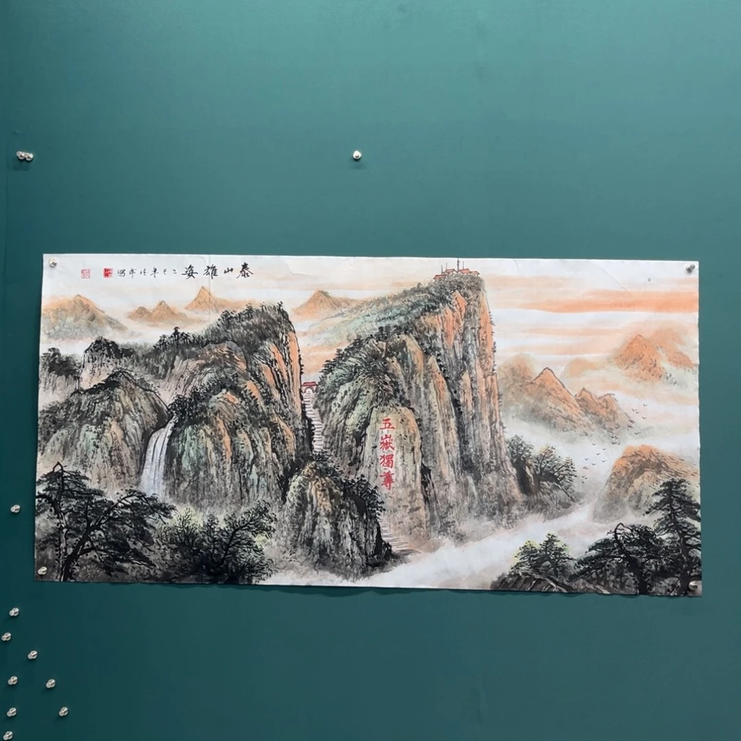 国画艺术家真人手绘