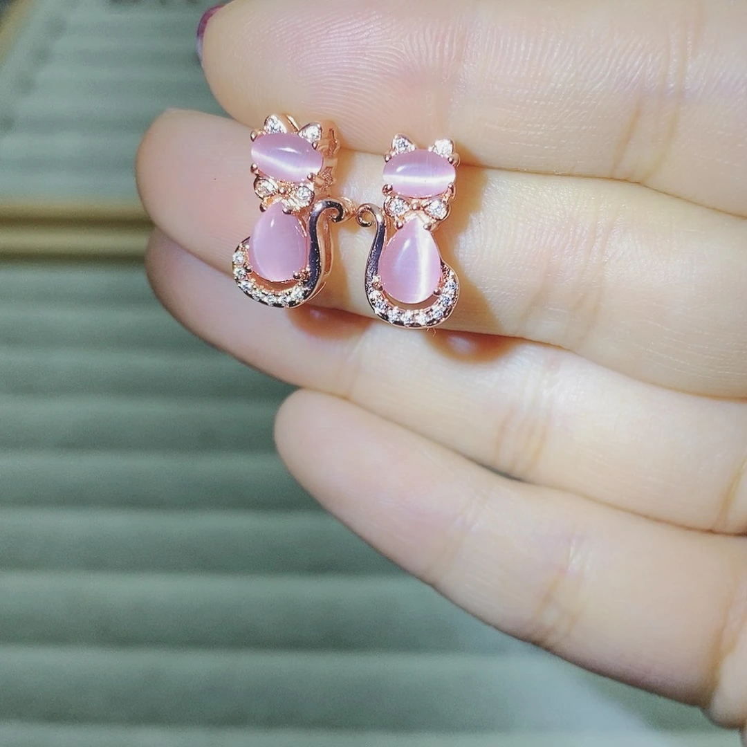 【闪购商品】托帕石耳饰银S925镶嵌