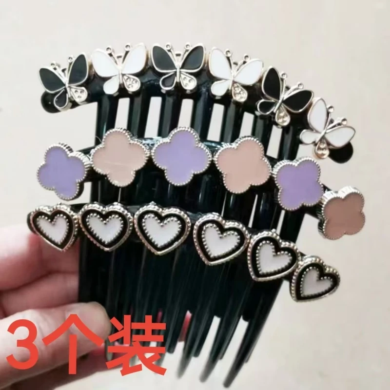 原创气质优雅镶水钻发饰发卡盘发插梳发梳发叉水晶头饰发簪