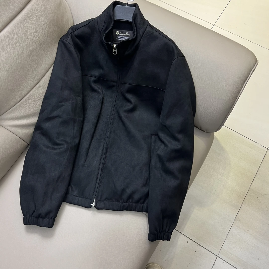 LP-8666磨砂机车夹克潮流加绒春季皮衣防风立领羽绒服