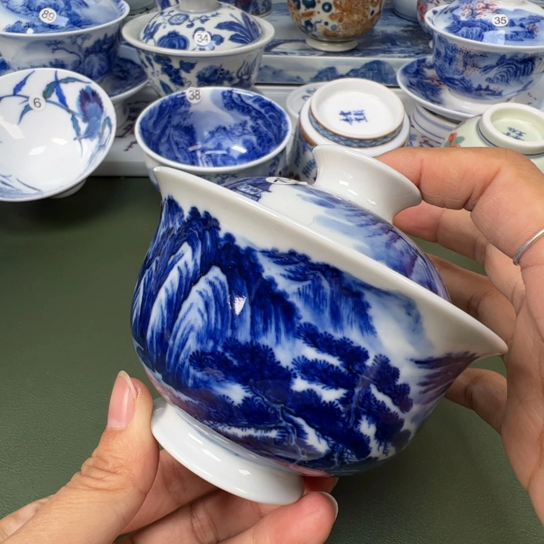 陶瓷景德镇纯手工纯手绘茶具木木62