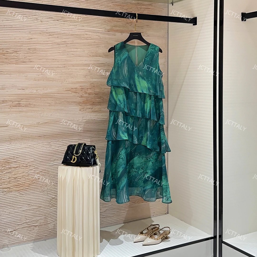 【薇】度假风无袖显瘦减龄时尚连衣裙2025夏季气质宽松W-A248