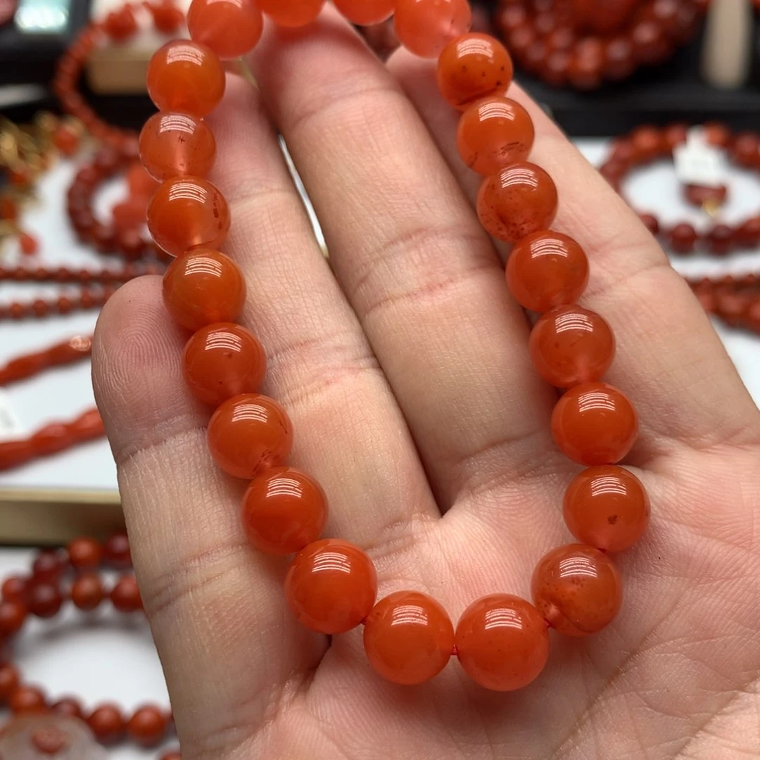 南红玛瑙手链未镶嵌