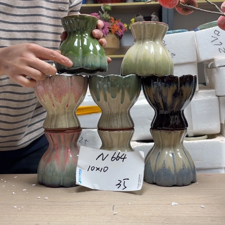 粗陶多肉花盆微瑕664