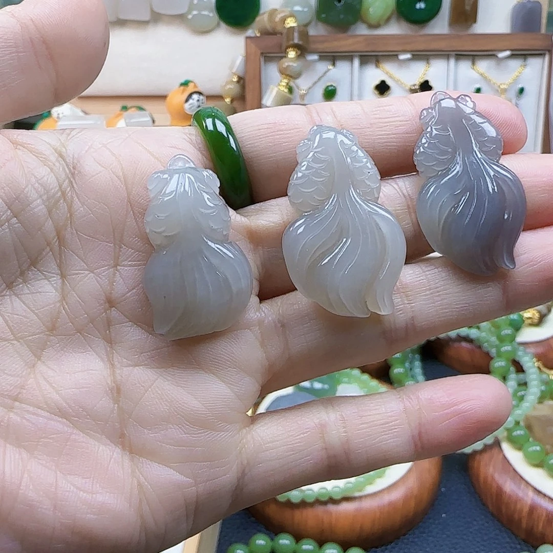 和田玉未镶嵌吊坠(不含链)多样性发1