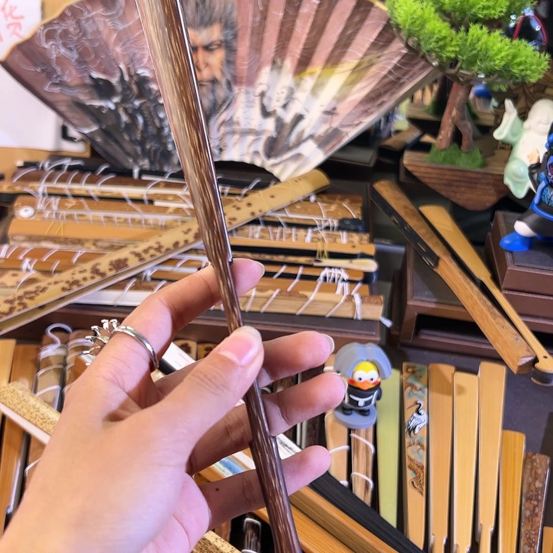 扇子半棕陈永富乌木小骨