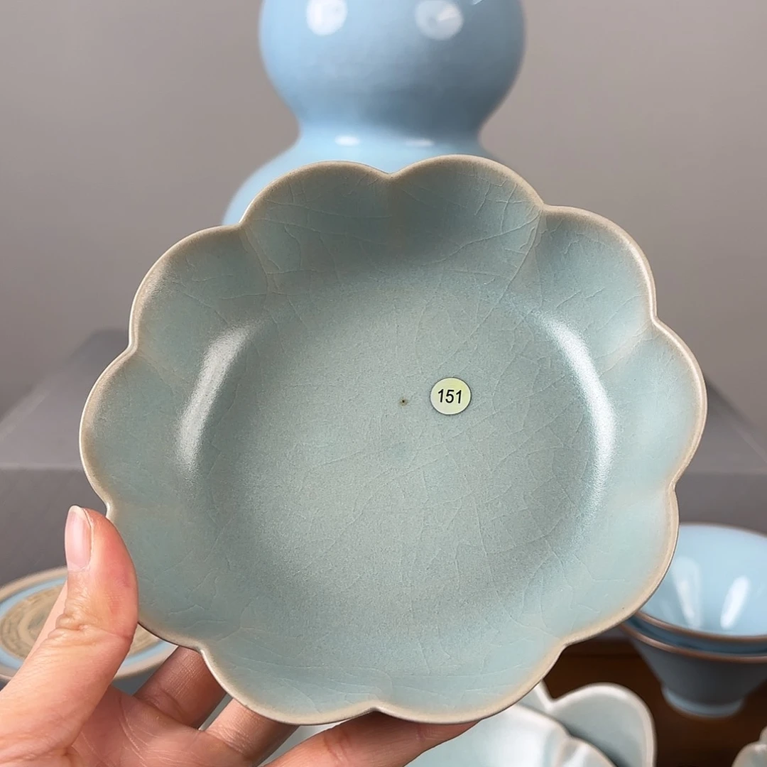 其他汝窑仿古釉莲花洗微瑕特价款151