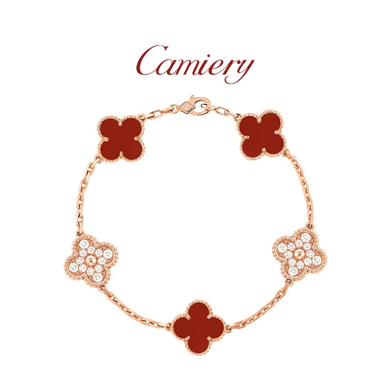【迪迪专属】CAMIERY五花拼钻手链气质精致红色