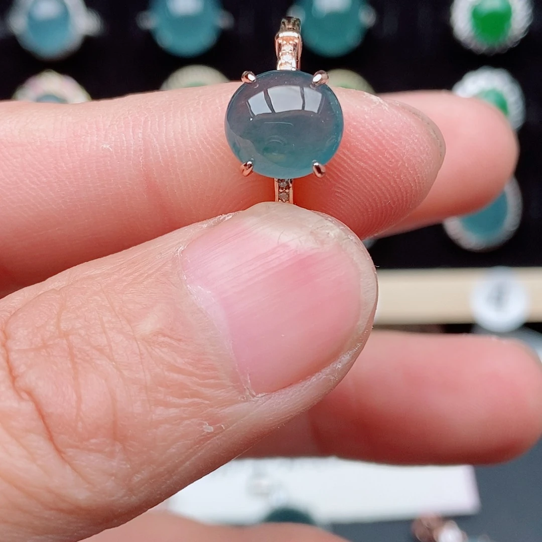 翡翠戒指银S925镶嵌88294123