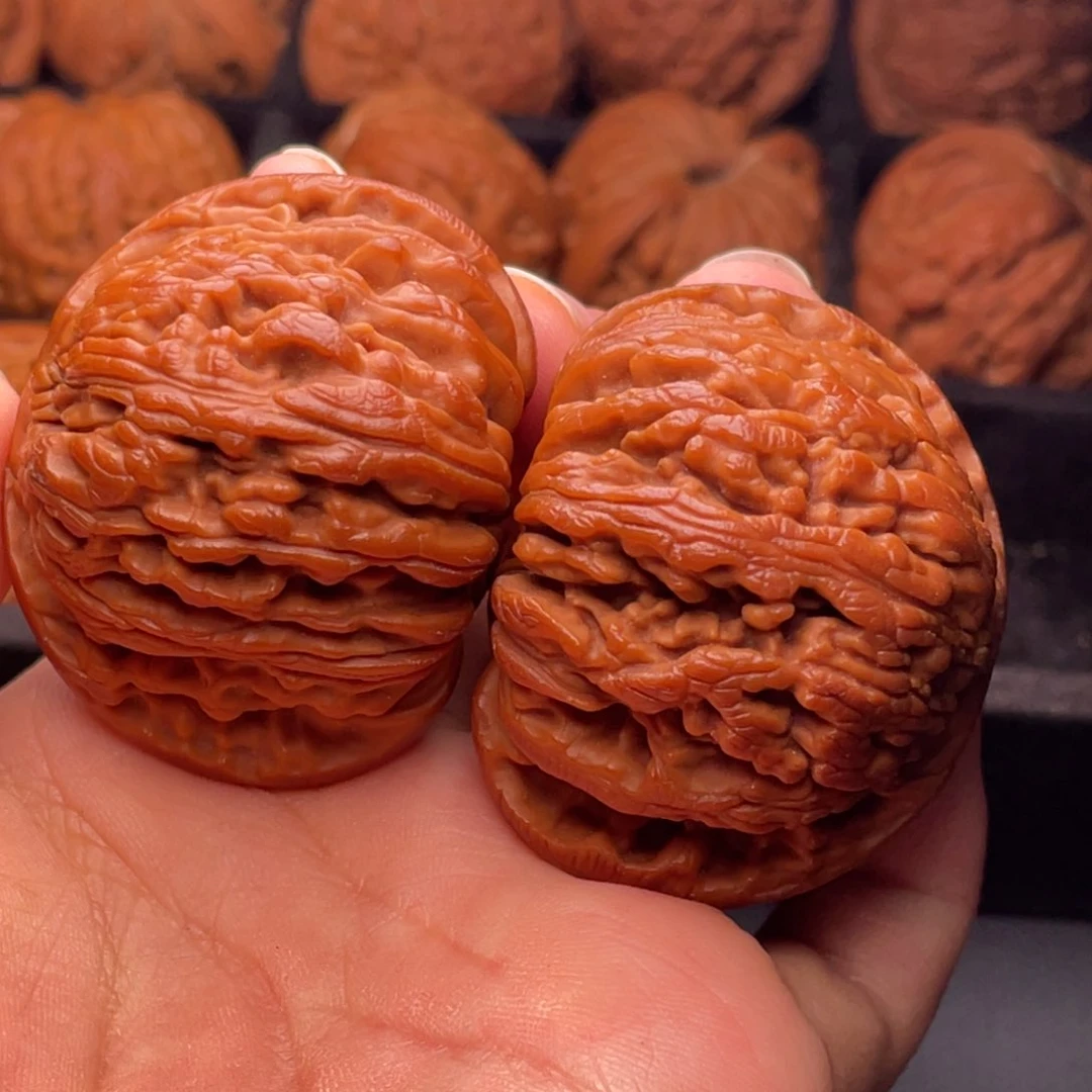 文玩核桃把件秦岭山脉