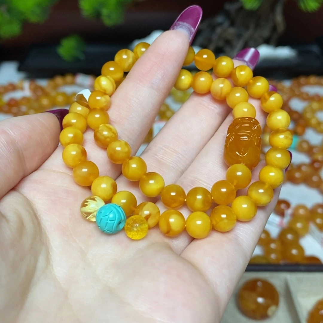 【闪购商品】手链蜜蜡未镶嵌手串定制