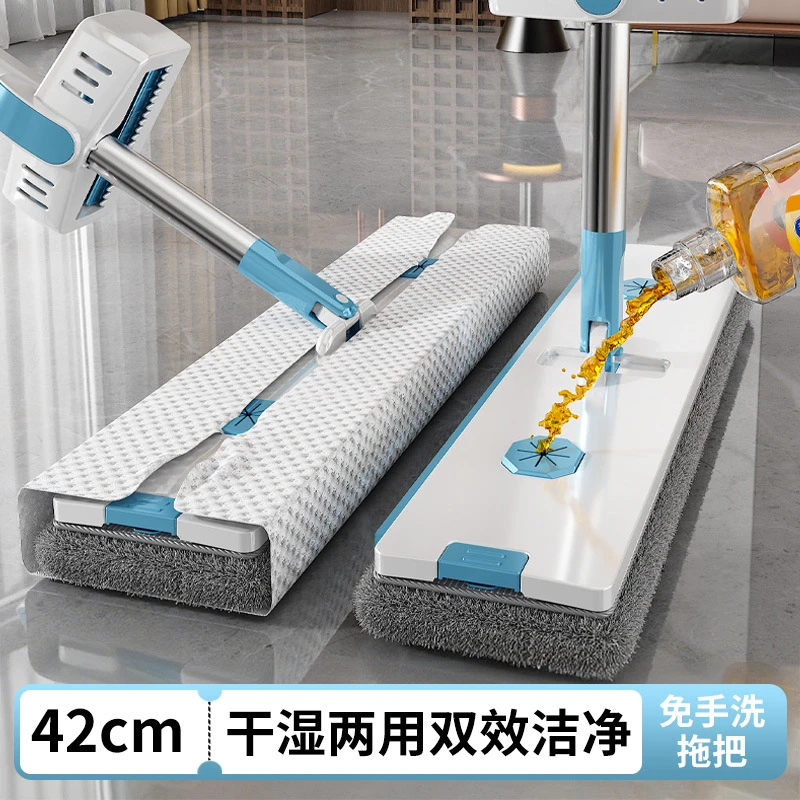 干湿两用款平板拖把免手洗2025新款家用一拖净加大吸水懒人地拖拖