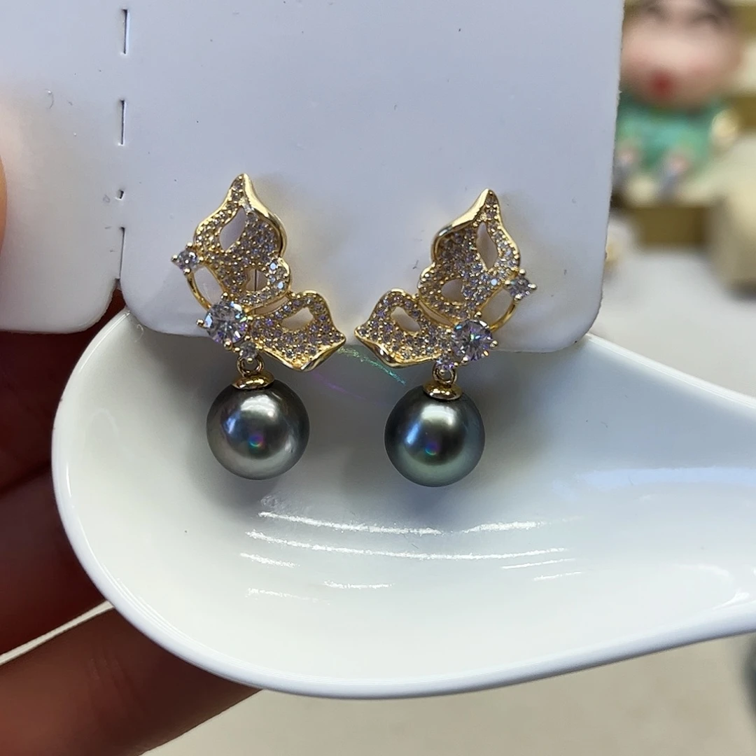 未镶嵌海水珍珠耳饰