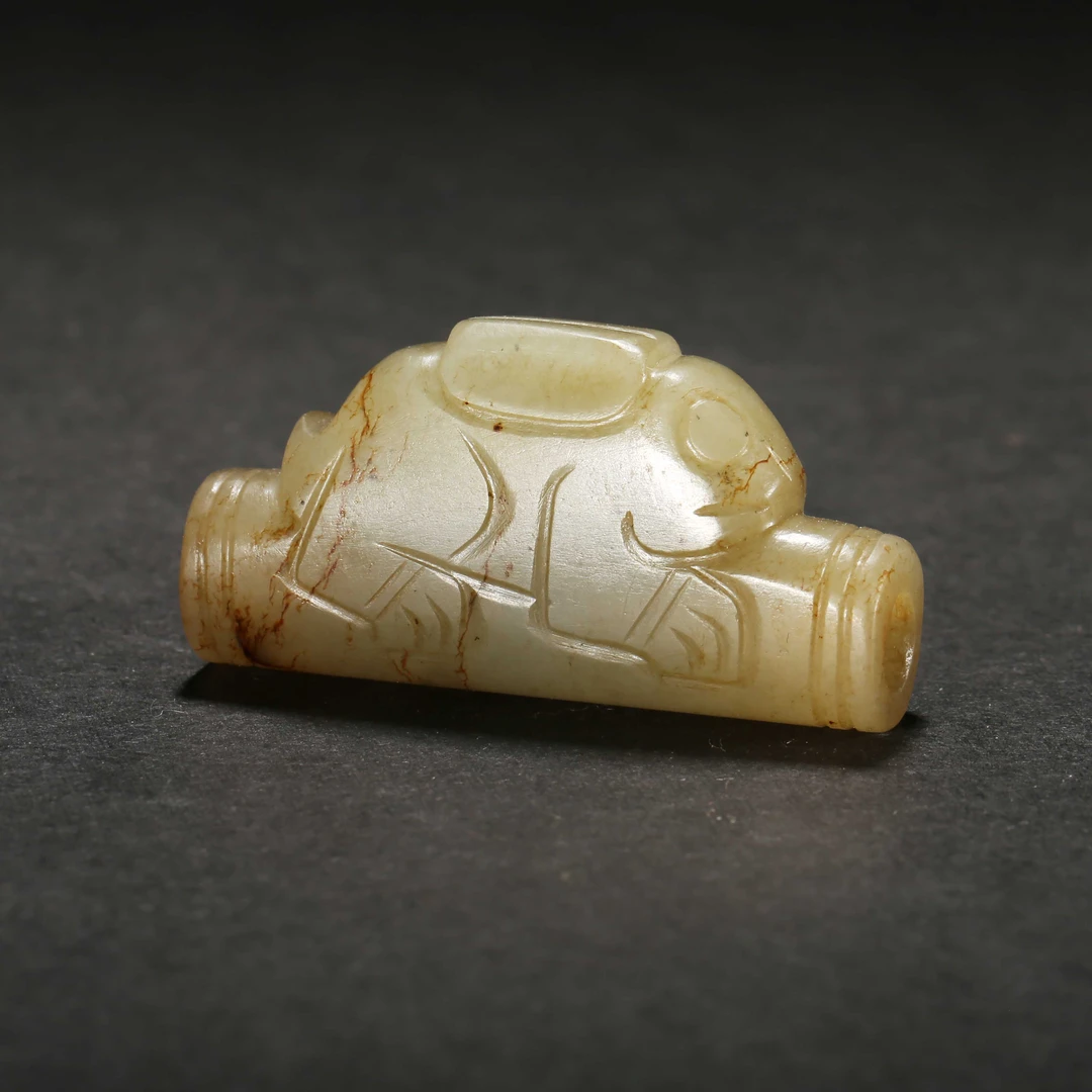 明代/白玉兔形勒子/JSK25072344/收藏/【济文阁】