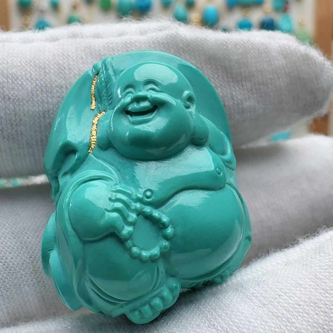 绿松石未镶嵌吊坠(不含链)