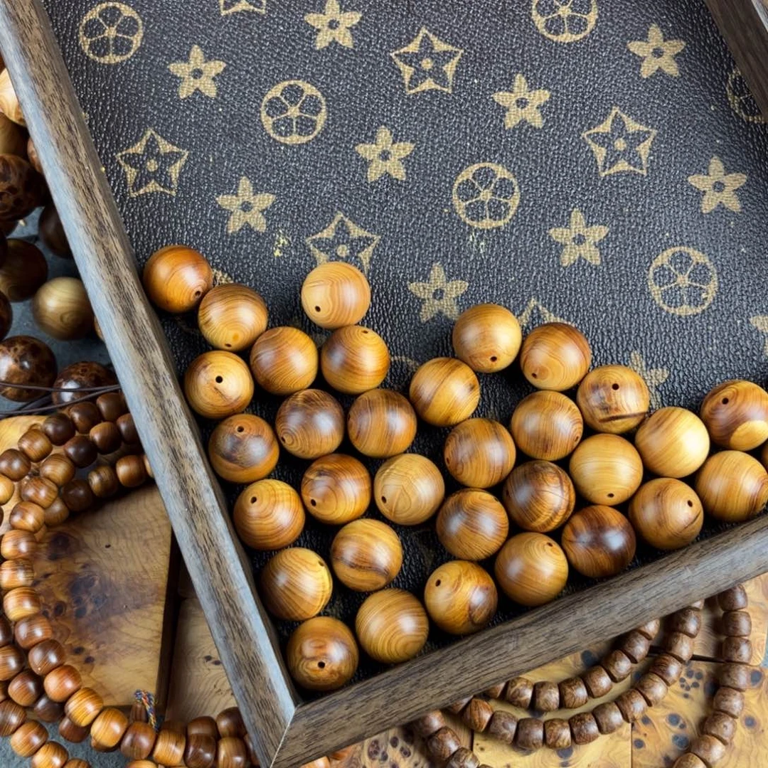 柏木（崖柏）手串/手链1.8泥膏骨料微瑕