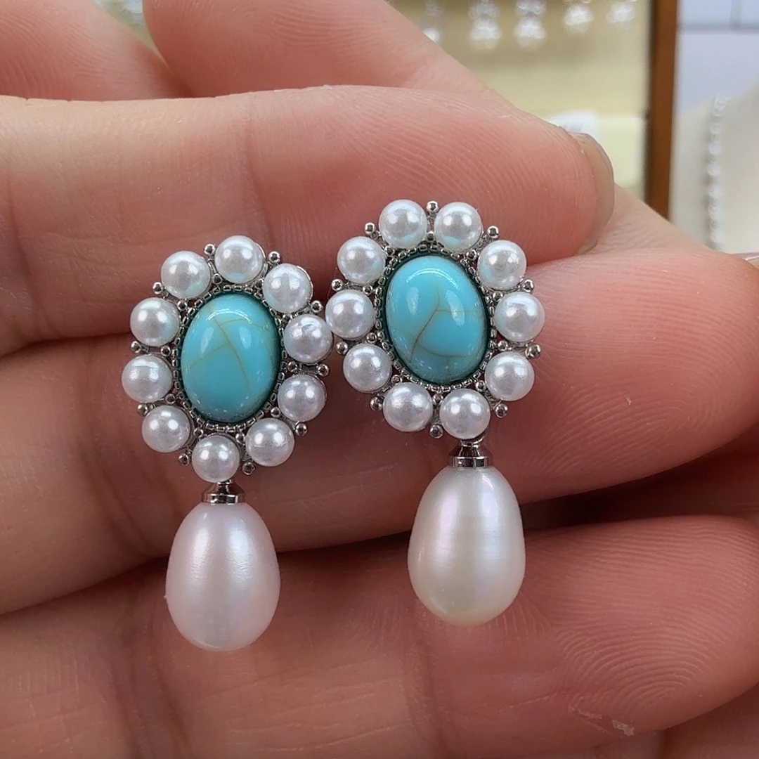 未镶嵌淡水珍珠耳饰