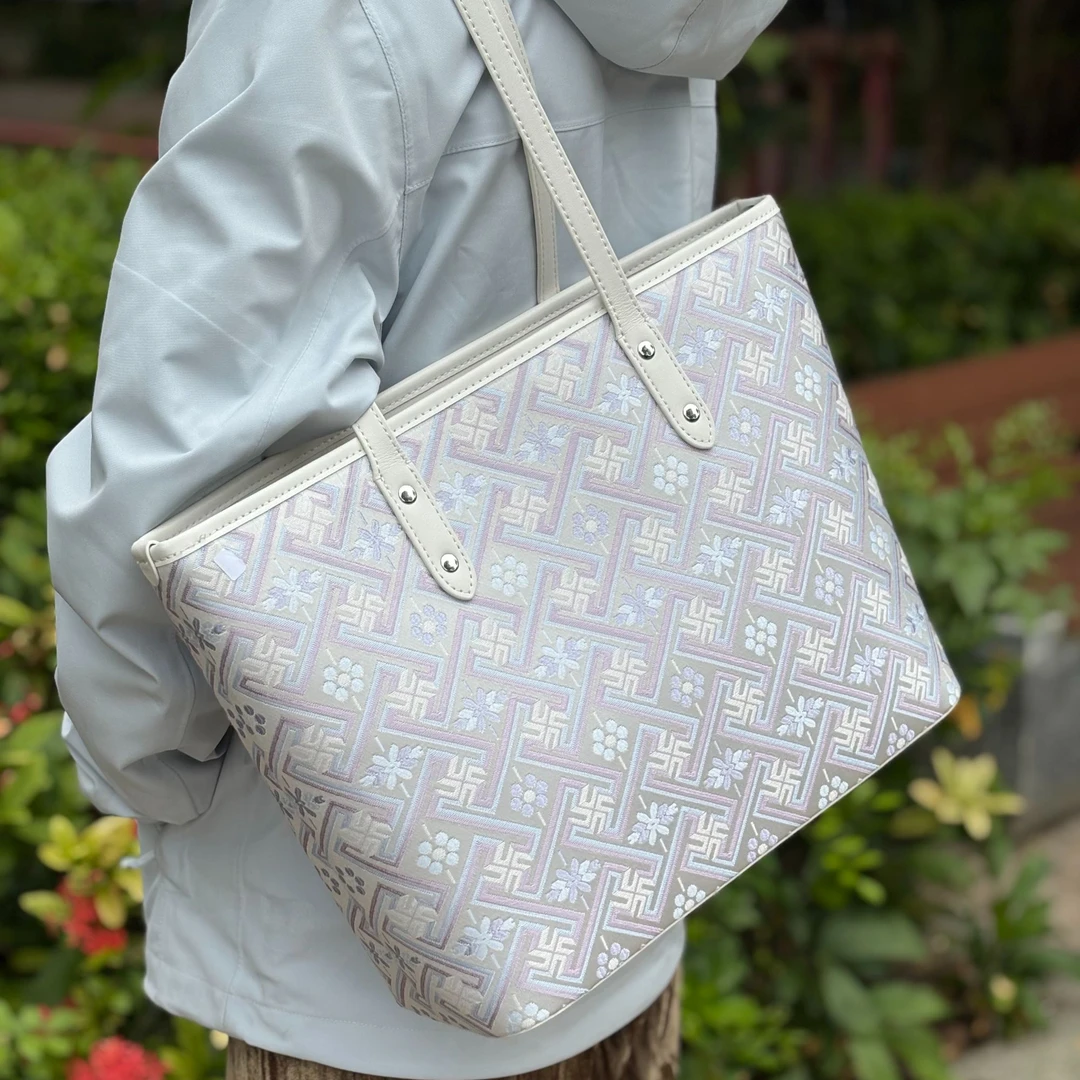 【广西非遗壮锦】万吉纹子母托特包时尚百搭小众轻奢女士通勤单肩包