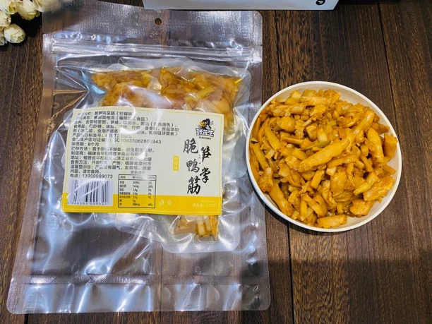 张茂生脆笋鸭掌筋柠檬味酱香味无骨爽滑劲脆