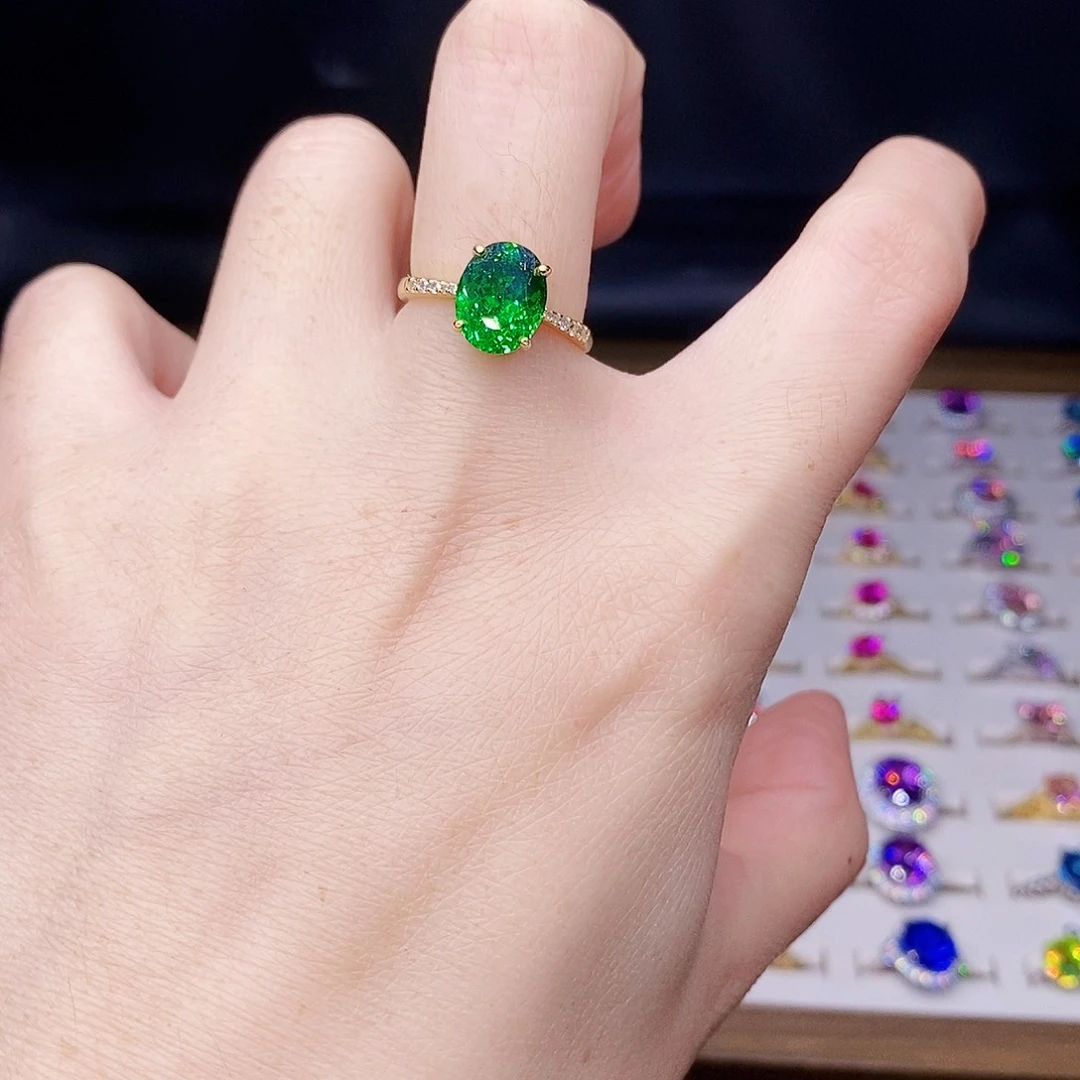 银S925镶嵌戒指红宝石