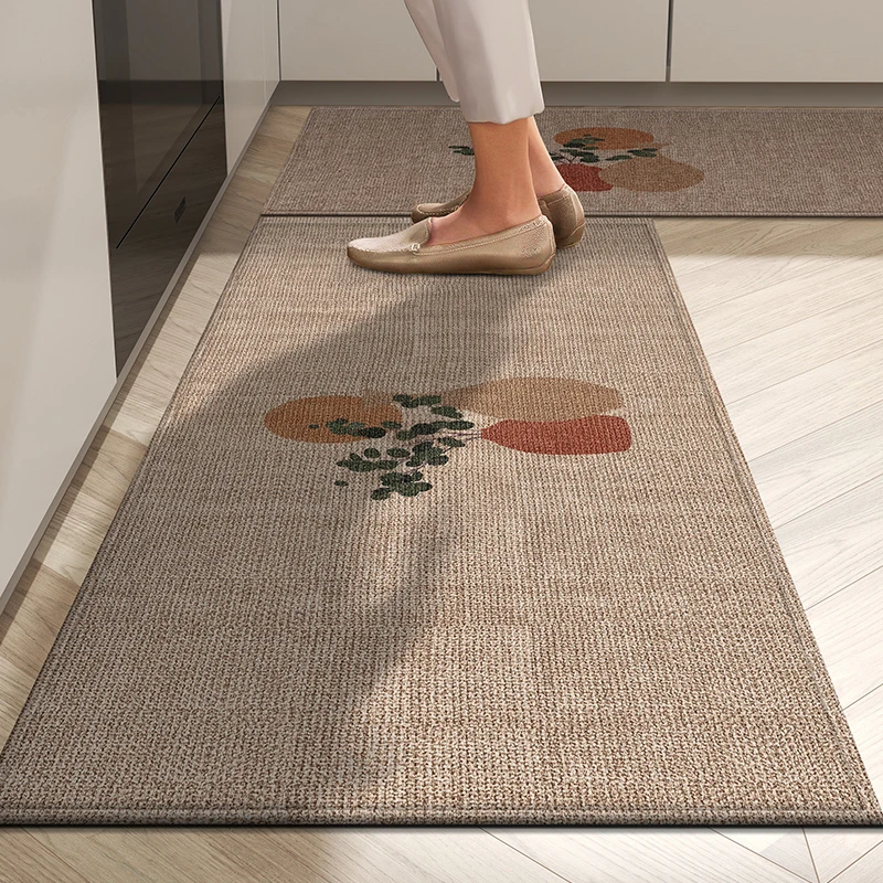 厨房地垫防滑防油可擦免洗地毯防水厨房专用2025新款耐脏家用地垫