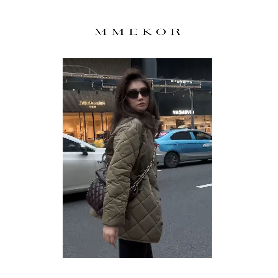 MMEKOR“冬日吸氧”棉服 2025新款活力常青藤时髦外套 88886 Z