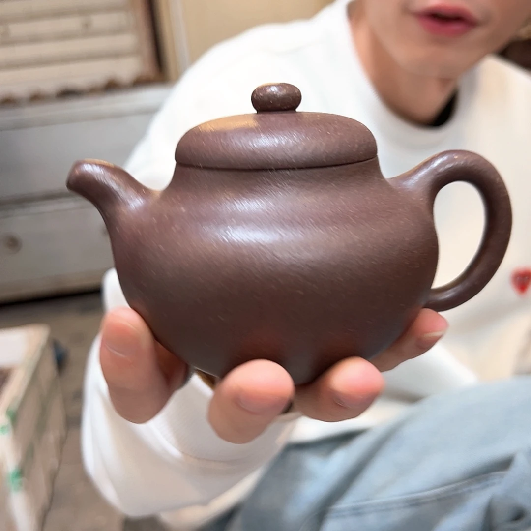 茶壶紫砂30目桃花泥柿园全品