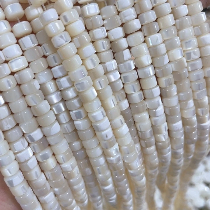 贝壳非金属一条6mm马蹄螺车轮珠