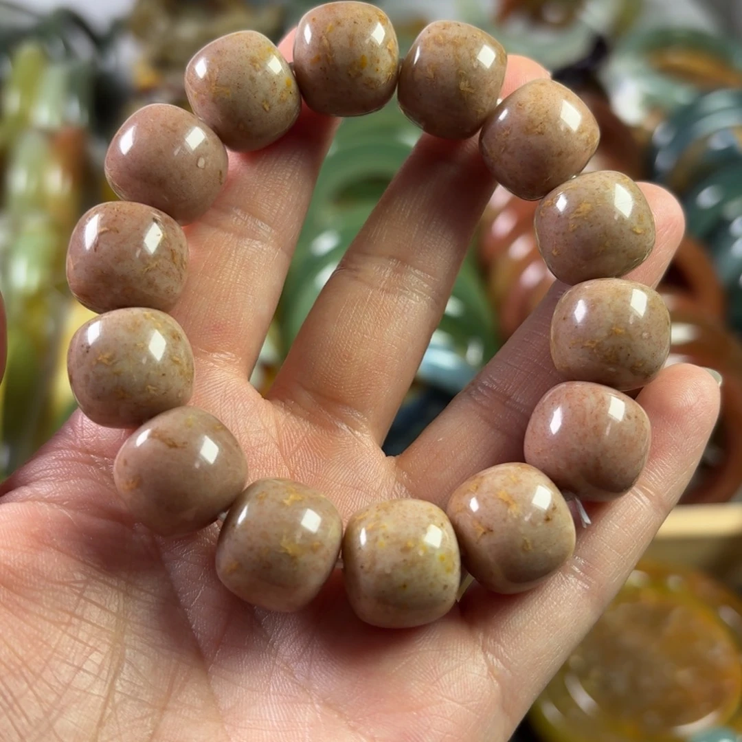 灰***子蛇纹石玉未镶嵌手镯