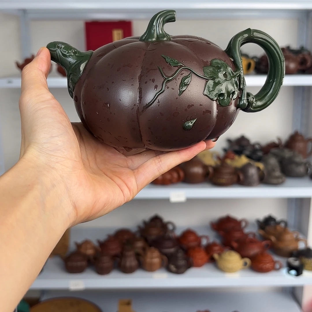 茶壶紫砂一壶李紫砂
