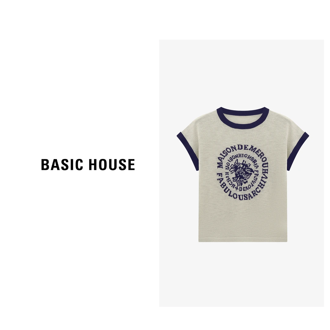 Basic House/百家好时尚休闲夏季透气空气衫针织衫-B0625B5B292