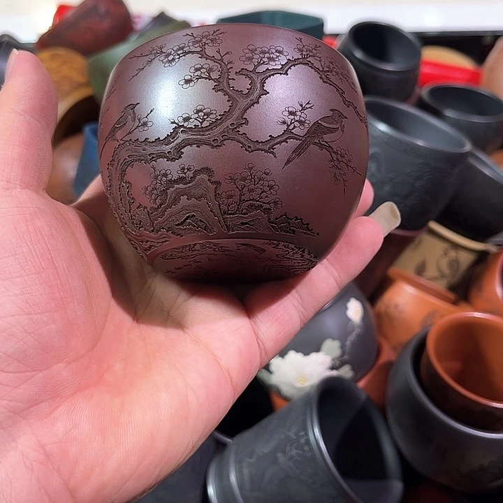 茶杯紫砂全手工紫砂主人杯