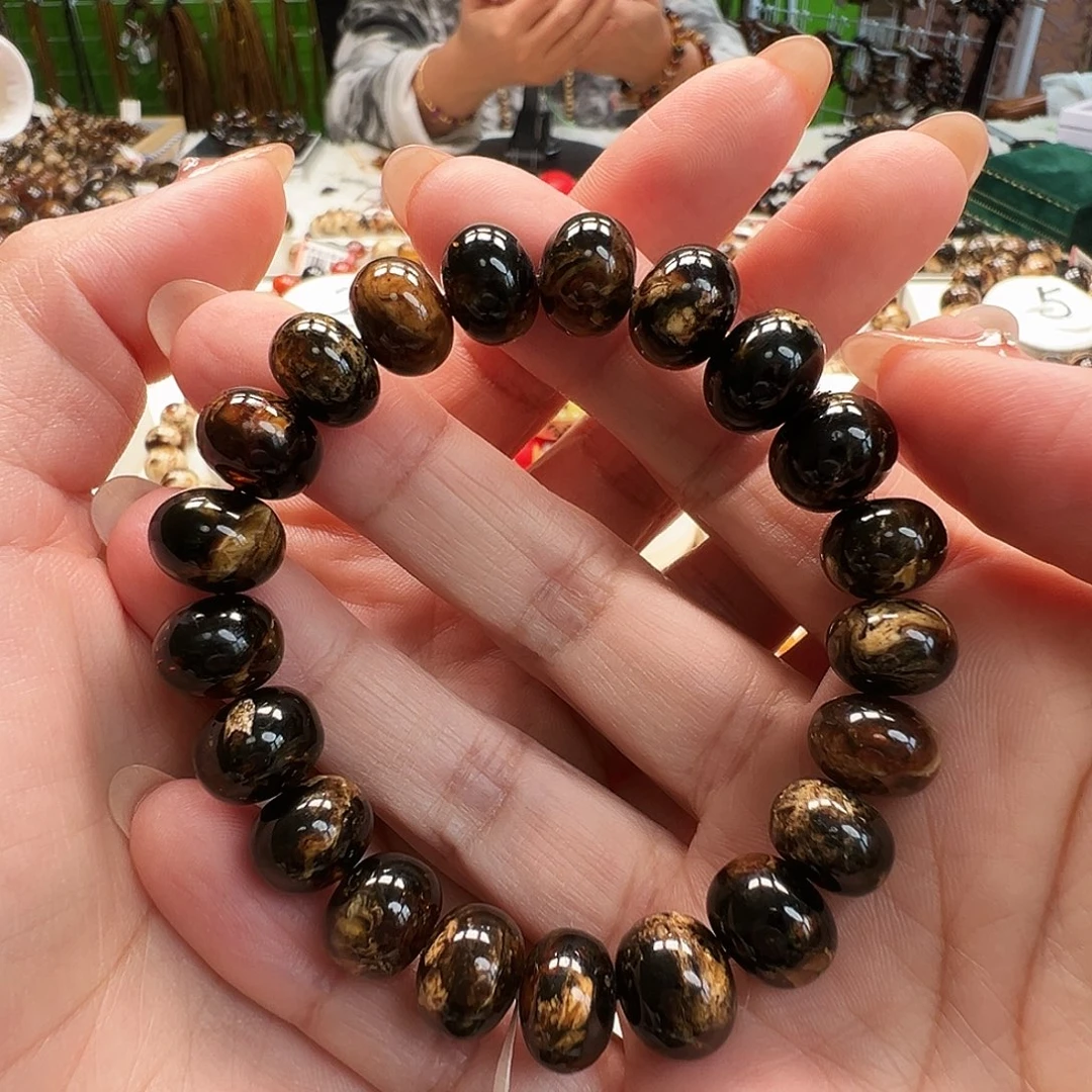 琥珀未镶嵌裸石抚顺琥珀11黑花