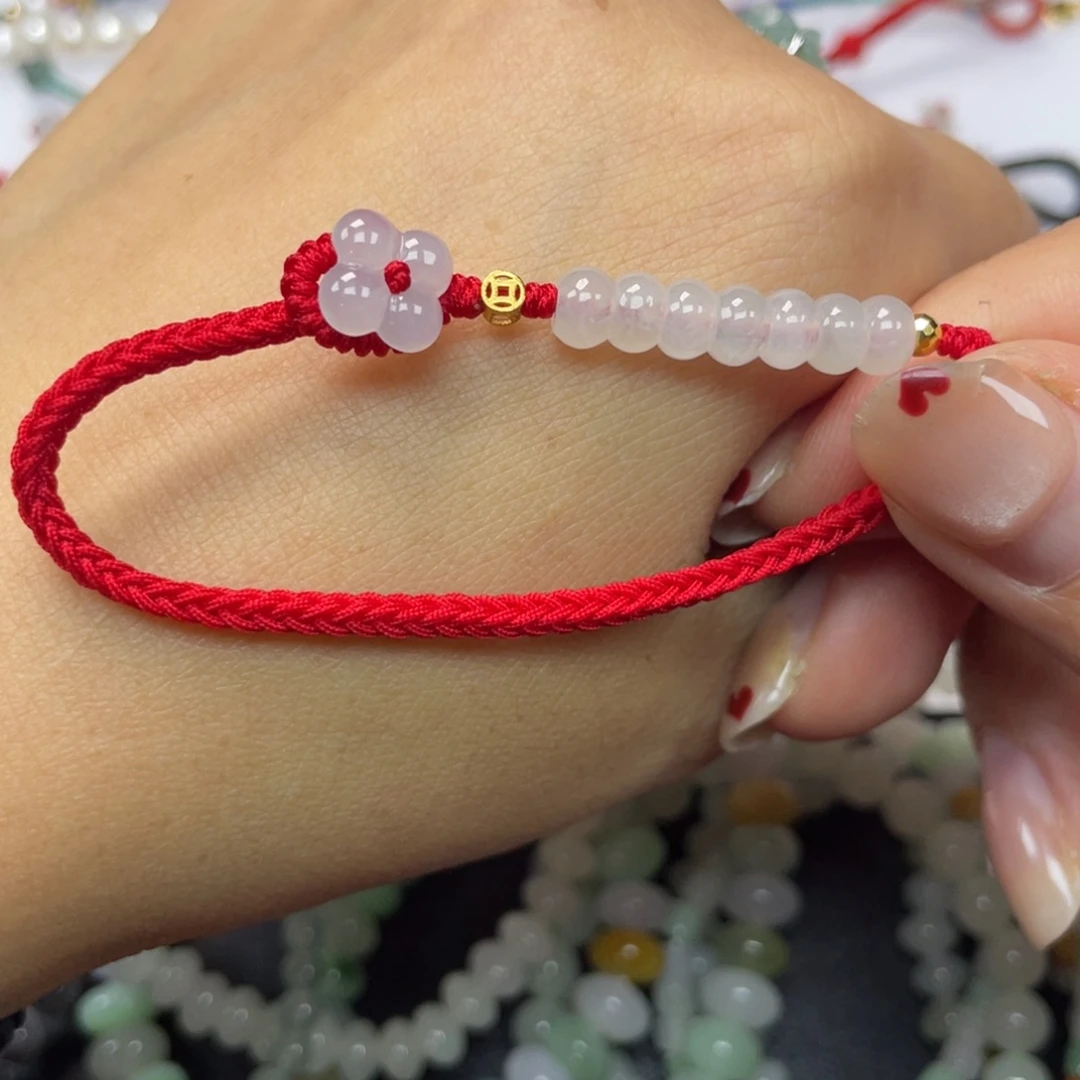 翡翠未镶嵌手绳16手围