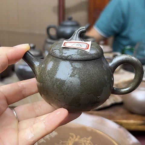 戬谷龙窑柴烧茶壶165