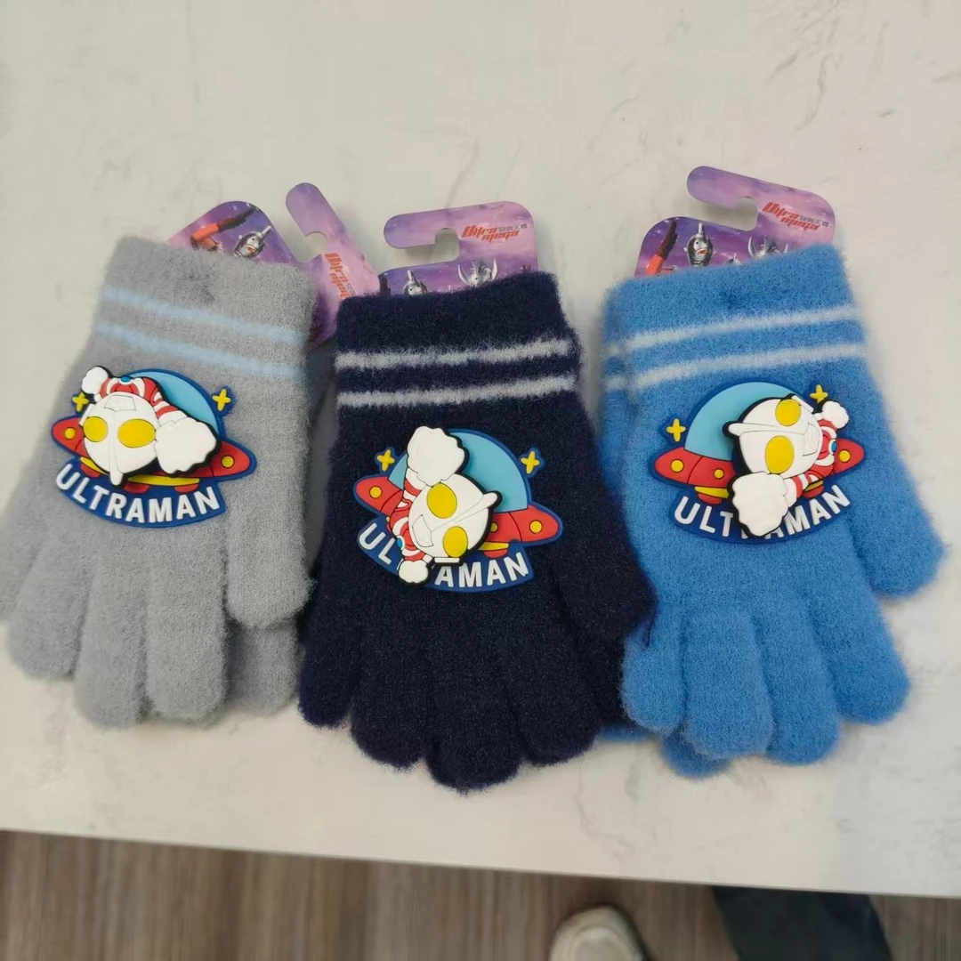 可爱卡通凹凸曼可转全指手套