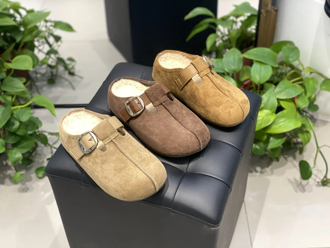 ZSWD秋冬新款复古厚底勃肯舒适半拖百搭6222-9