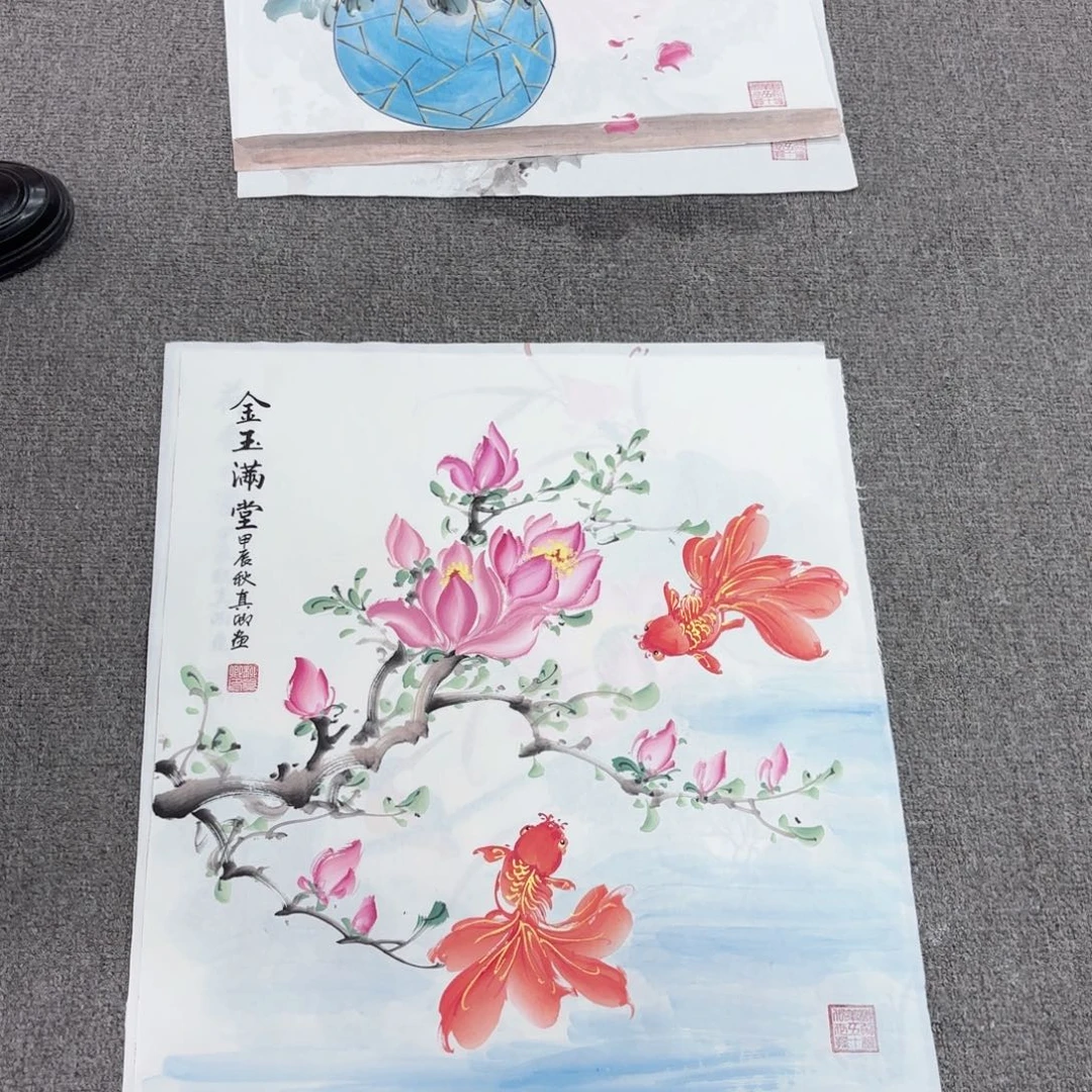 国画国画作品多次