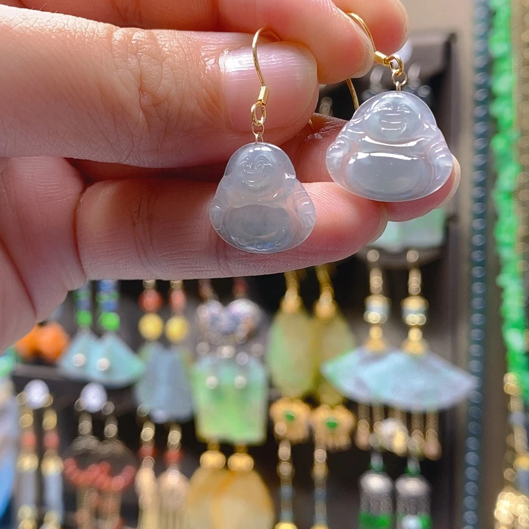 未镶嵌翡翠耳饰翡翠