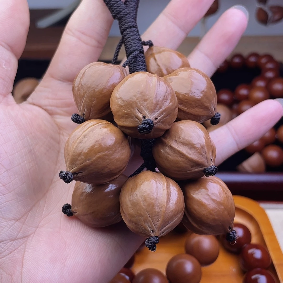 橄榄核手串/手链23尺寸百年老树铁核素核葡萄串