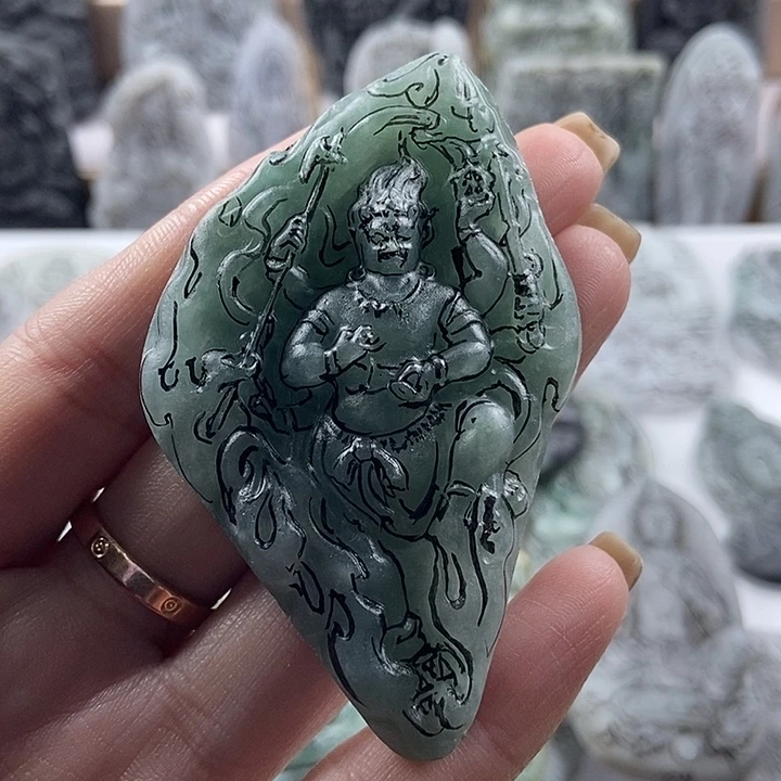 定制翡翠未镶嵌吊坠